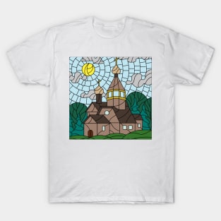 Stained Glass 47 (Style:1) T-Shirt